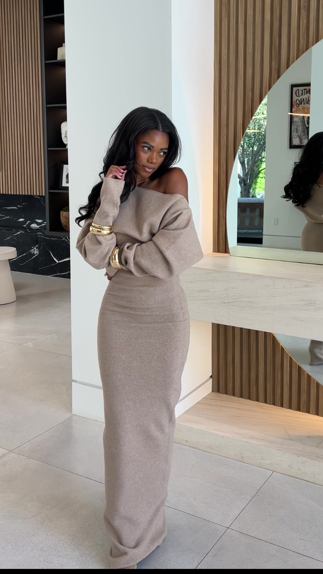 TikTok post by @thelydiahall for Naked Wardrobe. Caption reads: Forever winning in @Naked Wardrobe 🖤 #falloutfits....