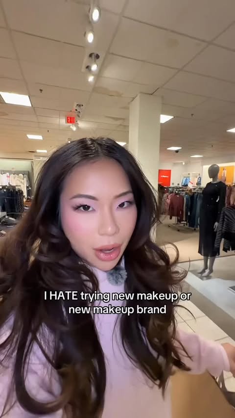 Instagram post by @christxiee for KimChi Chic Beauty. Caption reads: I hate trying new makeup honestly but let’s try....