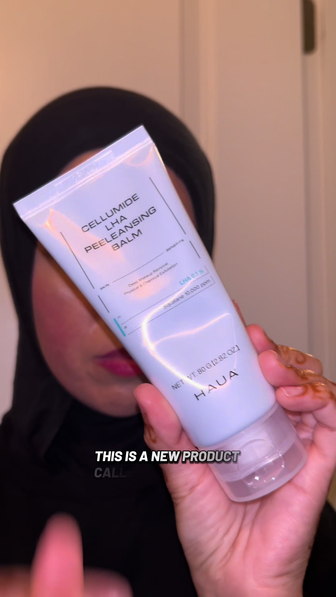 TikTok post by @nancy_ali1993 for HAUA. Caption reads: [...] skin feeling clean without stripping it....