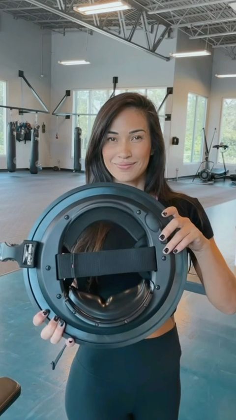 Instagram post by @gezarymatuda for Iron Neck. Caption reads: [...] many neck injuries, I discovered....