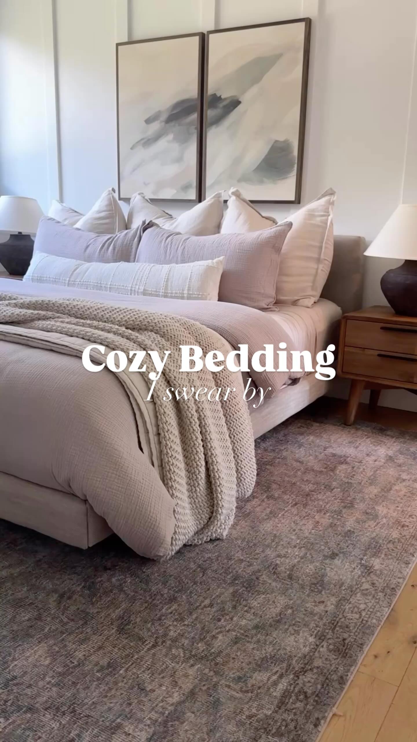 Instagram post by @the.little.bird for Cariloha. Caption reads: [...] and airy, sleep comes easy. The @cariloha....