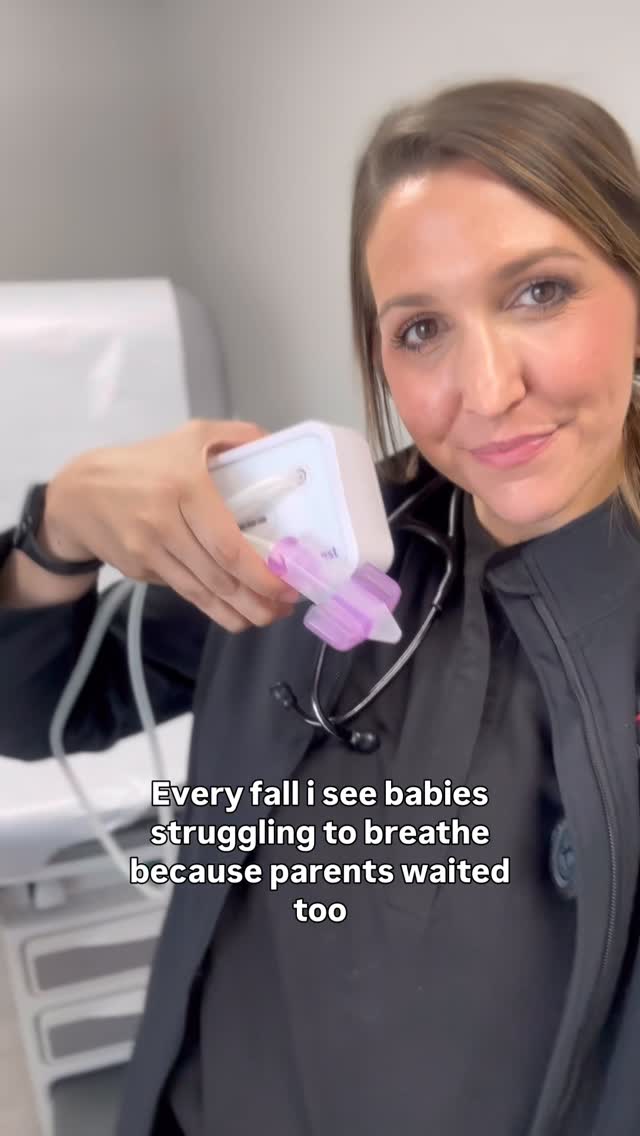 Instagram post by @ask_the_np_mom for Dr. Noze Best. Caption reads: ✅ Hospital-grade suction #ad clears congestion....