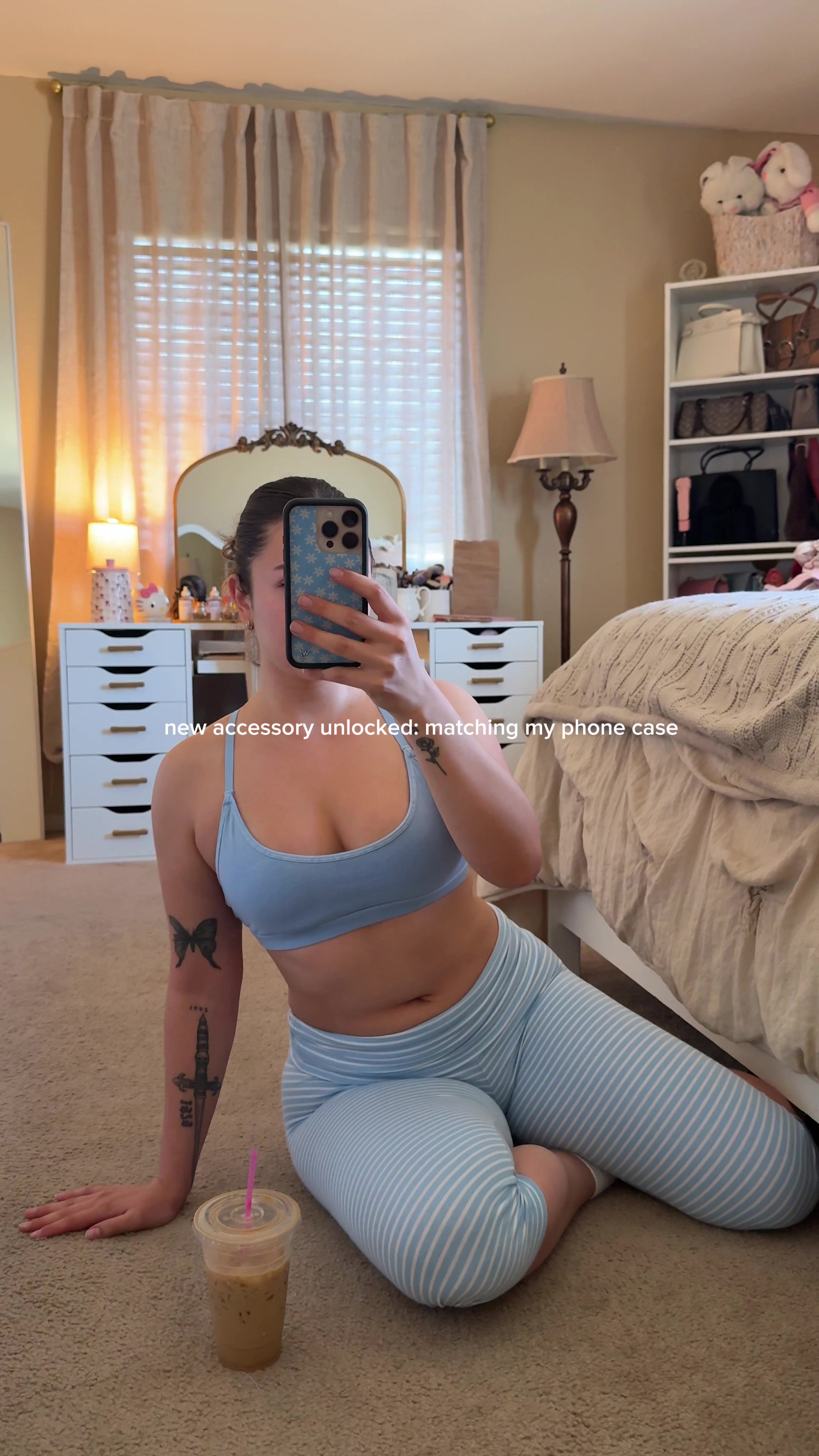 TikTok post by @lachapppa for Wildflower Cases. Caption reads: I know I’m extra lol @Wildflower Cases.