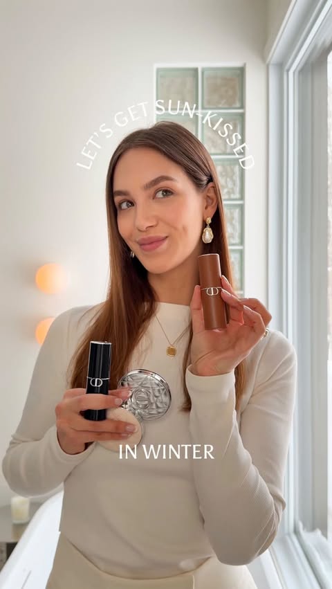 Instagram post by @audreyrivet for Dior. Caption reads: Winter GRWM 🤍

Here are some of my go-to Dior....