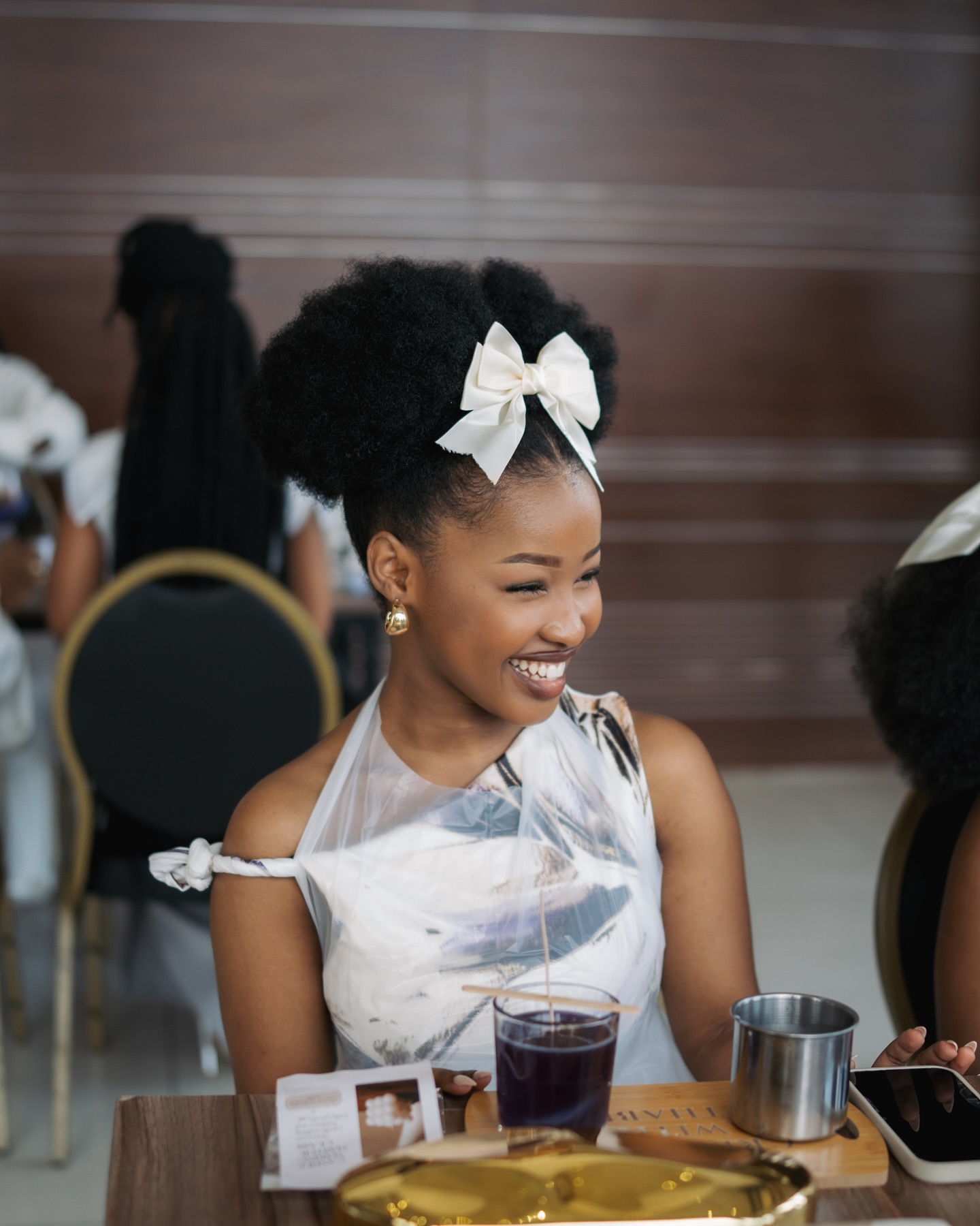 Instagram post by @asi.mbonge for Dark and Lovely. Caption reads: Dark and Lovely Galentines Event....