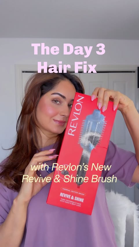 Instagram post by @itspreetkaur_ for Revlon Hair Tools. Caption reads: [...] to make my hair feel styled again.✨....