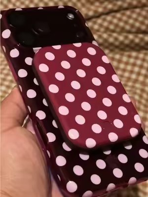 TikTok post by @ohheyvee_ for VELVET CAVIAR. Caption reads: The most perfect cherry phone case 😍 @Velvet....