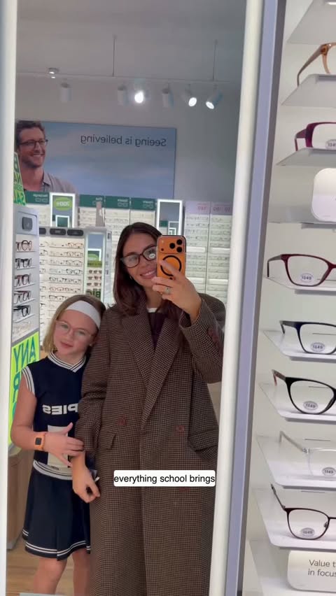 Instagram post by @mikaylacrisp for Specsavers. Caption reads: Healthy eyes help kids thrive. Specsavers....