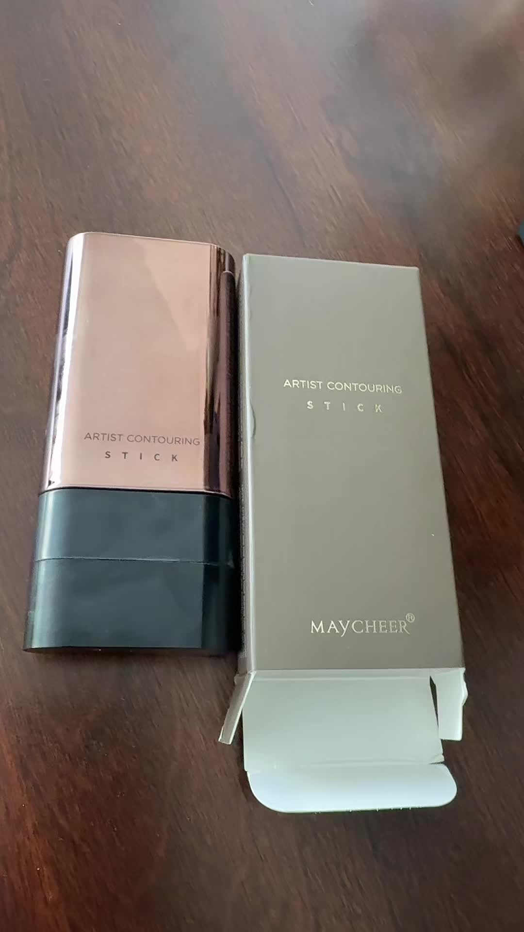TikTok post by @anjana_202 for MAYCHEER Beauty US. Caption reads: Artist contouring stick foundation @MAYCHEER....