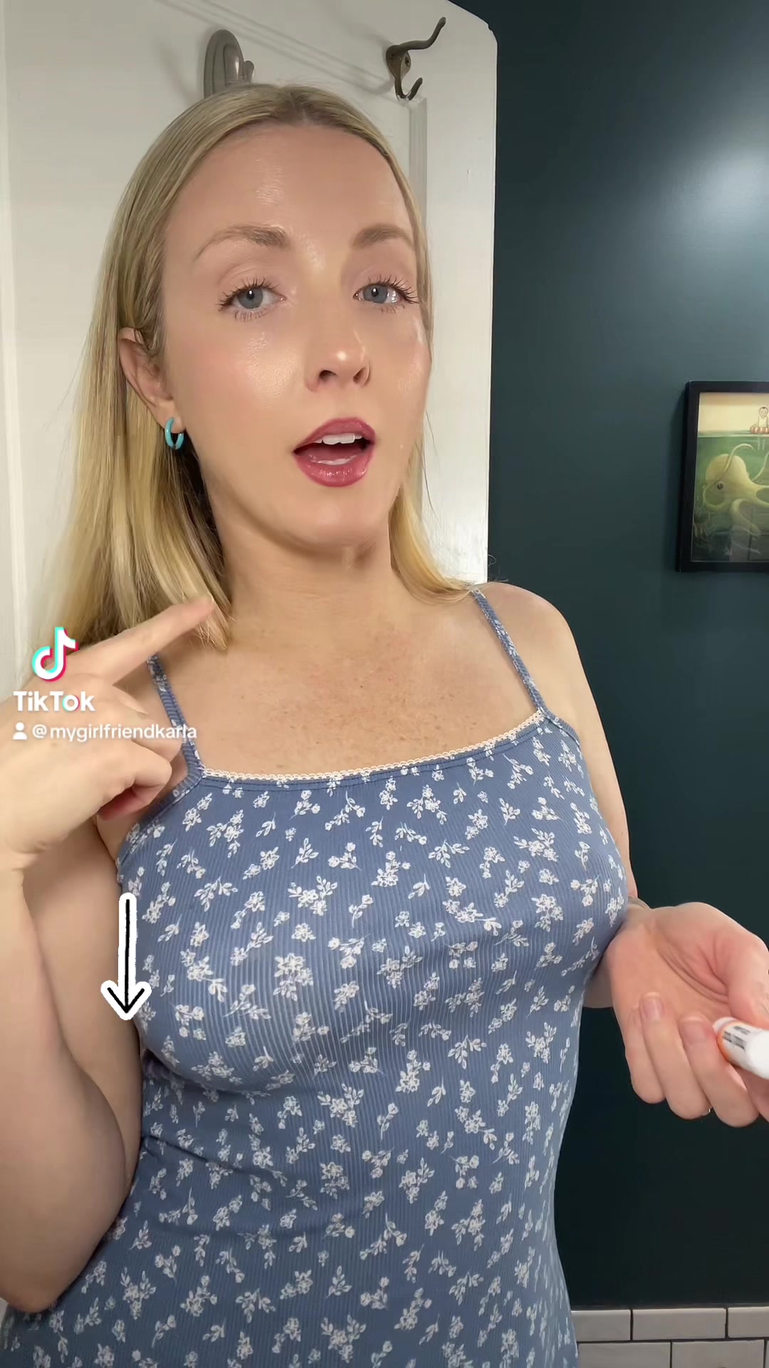 TikTok post by @anikalinden for BoomBoom Naturals. Caption reads: The all natural way to clear your sinuses 👃✨💕....