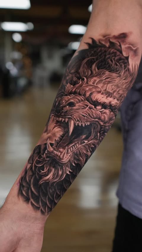 Instagram post by @peter.morgan for EMALLA Official. Caption reads: 🐉 Toronto, bookings are open. Dm me 
Done at....