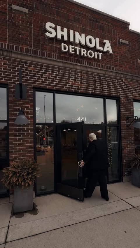 Instagram post by @williamriker for Shinola. Caption reads: @shinola is a brand we have loved for for years,....