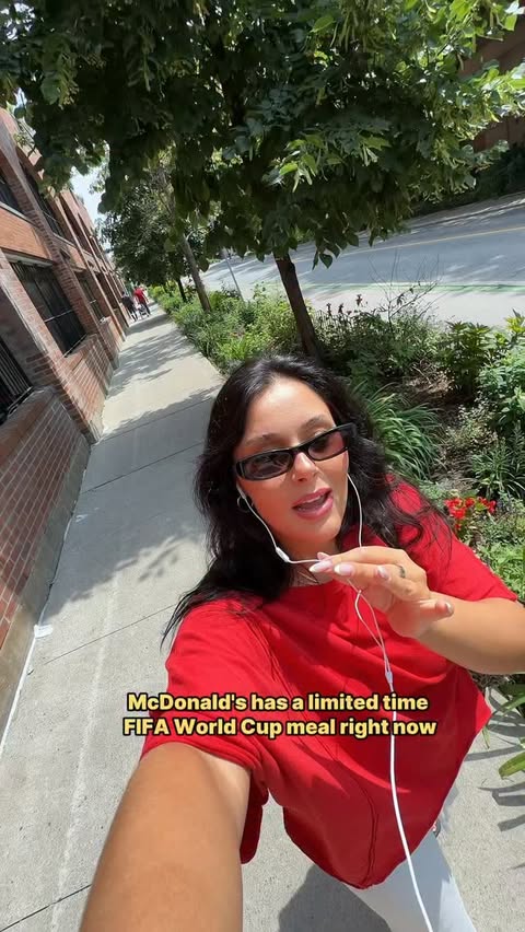 Instagram post by @natdoumkos for McDonald's. Caption reads: [...] ✅ I have been collecting all of the....