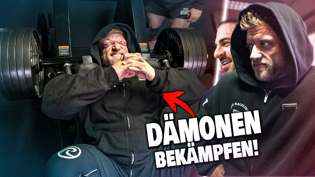 YouTube post by @UrsKalecinski for More Nutrition. Caption reads: We TOTALLY DESTROY our Legs.