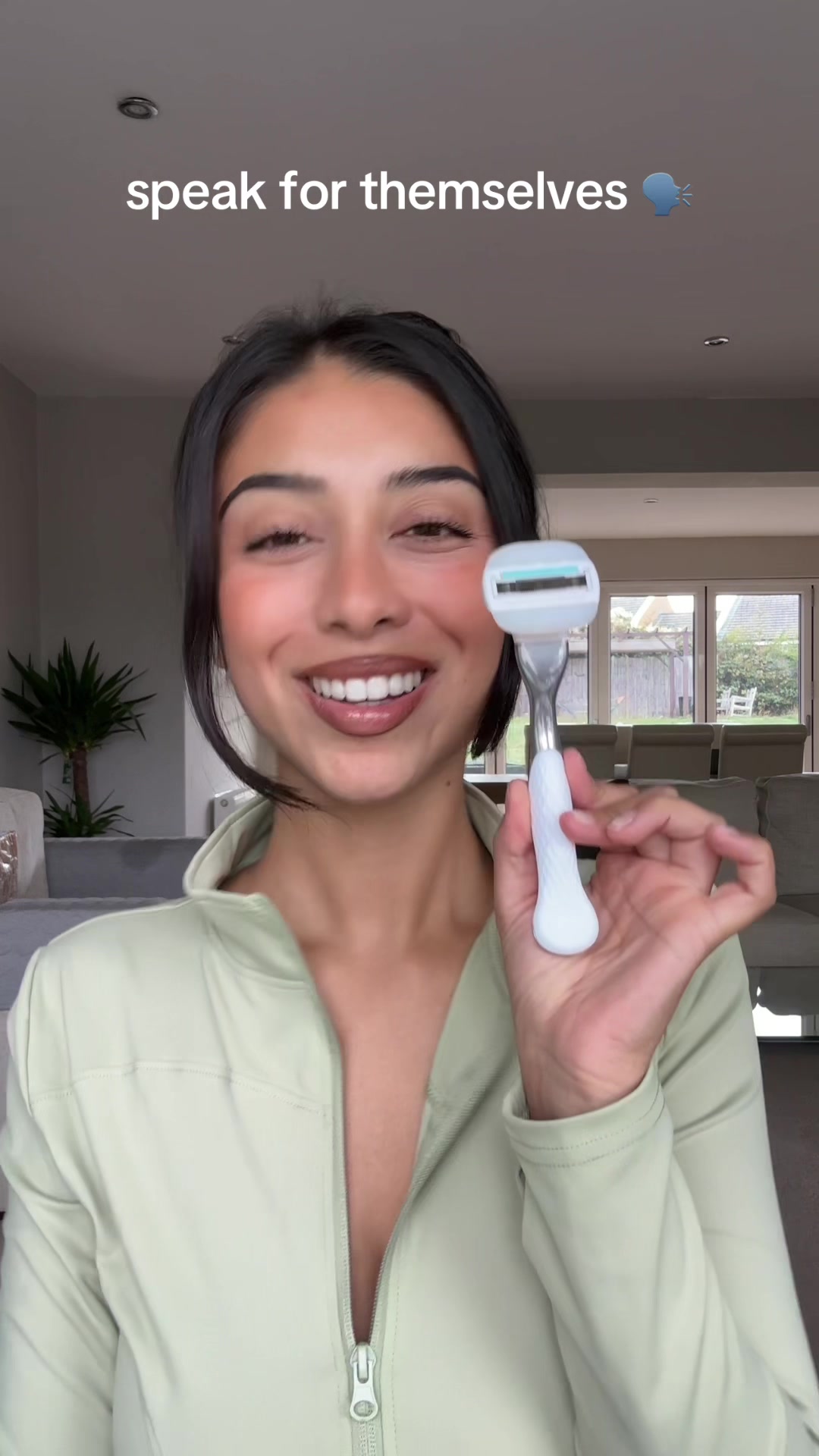 TikTok post by @rikki for Gillette Venus. Caption reads: ✨REALISTIC shaving routine✨ ft my fave @Gillette....