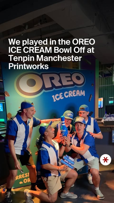 Instagram post by @secretmanchester for Tenpin. Caption reads: [...] the Ultimate OREO ICE CREAM Bowl Off at....