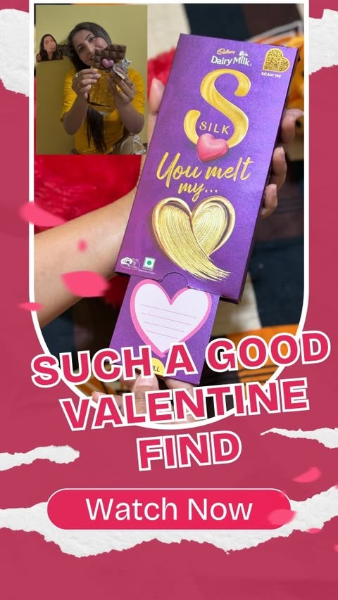 Instagram post by @rajashreesvlog for Cadbury. Caption reads: [...] the making💝 This Valentine’s Day, let....