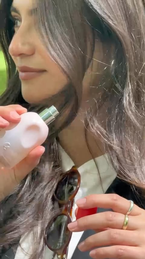 Instagram post by @stefanie.taylor for Glossier. Caption reads: can’t go anywhere without my glossier you....