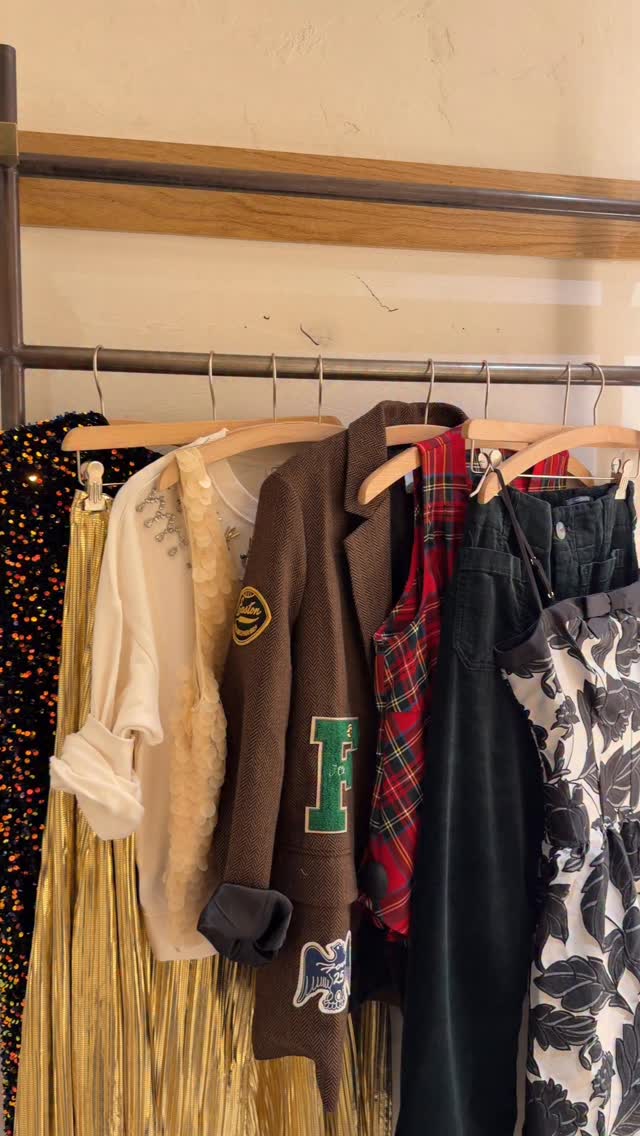 Instagram post by @sjp_daily for Anthropologie. Caption reads: Anthropologie dressing room or Carrie Bradshaw’s....