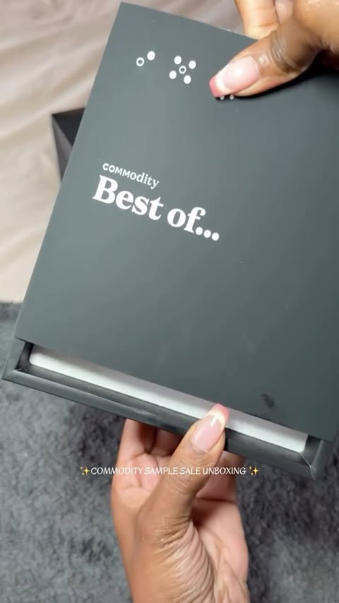 Instagram post by @beautyetcblog for Commodity Fragrances. Caption reads: [...] #unboxing #fragrances perfume....