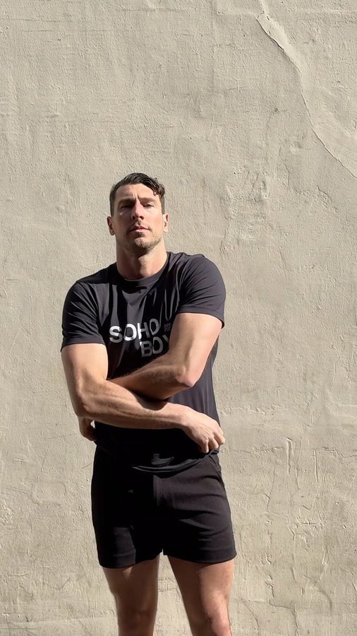 Instagram post by @itsadamlyons for Ron Dorff. Caption reads: [...] into your freedom, and feel sexy at....