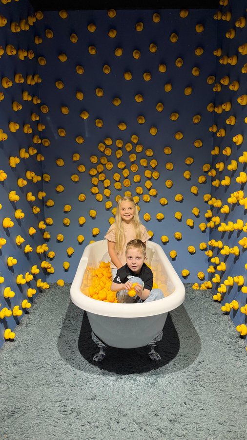 Instagram post by @erin.grace.b for fvrup.com. Caption reads: We had the BEST time at @bubbleplanetexperience 🫧....