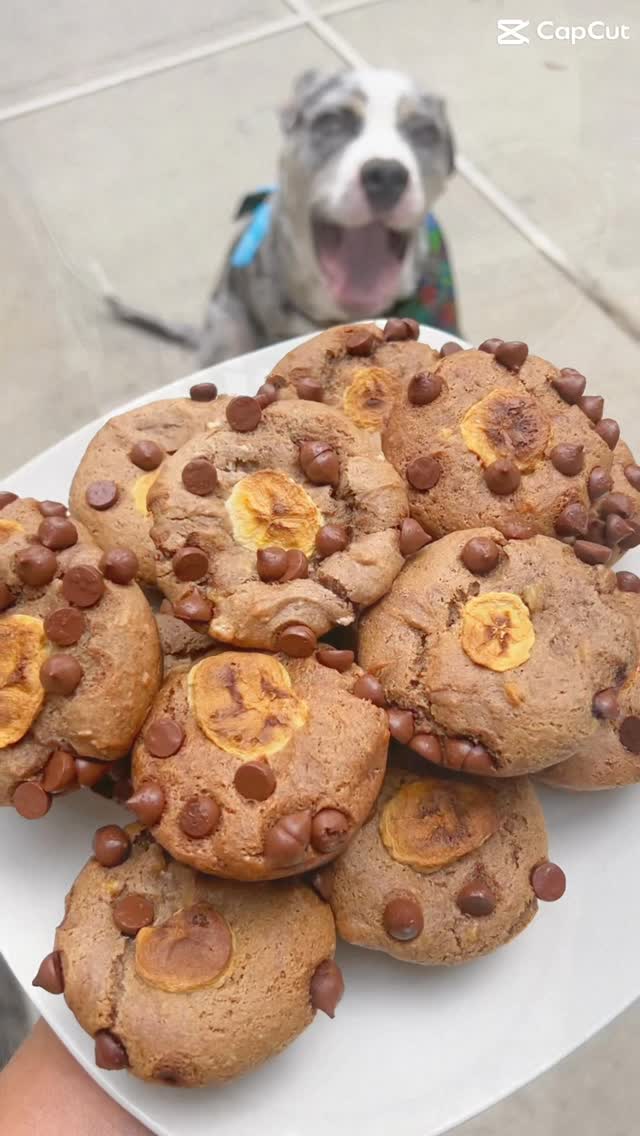Instagram post by @kerri_the_vegan for EarthChimp. Caption reads: [...] muffins are made with ripe bananas and....