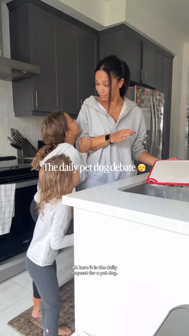 Instagram post by @ashleyymarie.ca for Basic Fun!. Caption reads: My girls ask for a dog daily… and while we’re just....