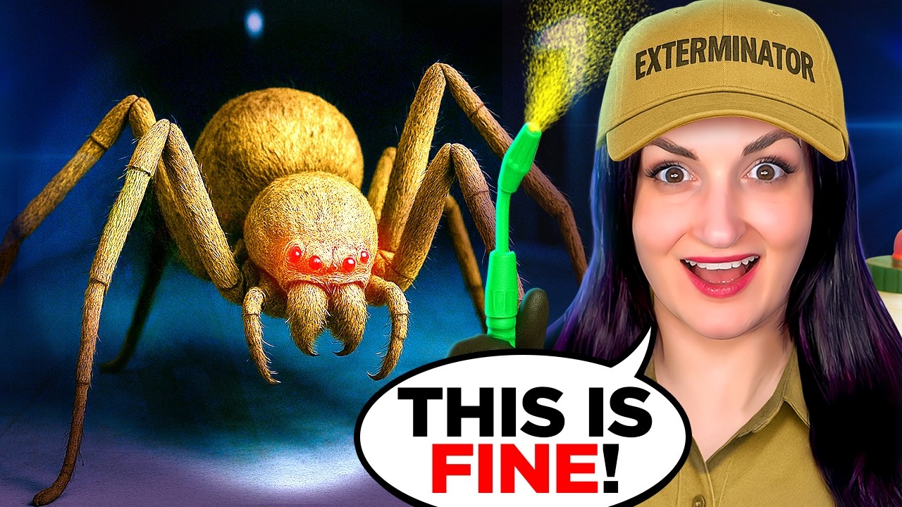 YouTube post by an influencer for Alienware. Caption reads: [...] fear of SPIDERS. Thanks to Alienware for....