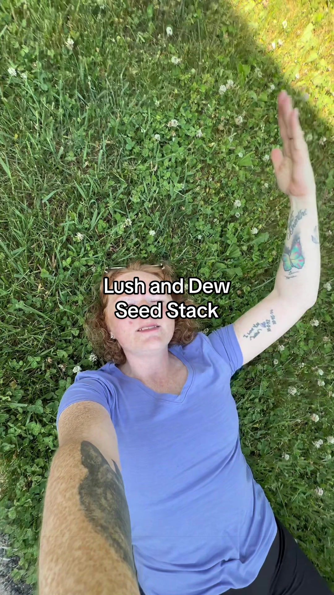 TikTok post by @nikkibeltrandi for LUSH&DEW. Caption reads: [...] seeds, vegetable seeds, and herb seeds....