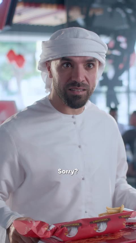Instagram post by @khalidalameri for KFC. Caption reads: [...] sauce is one of them. ❤️🍗 Much love to....