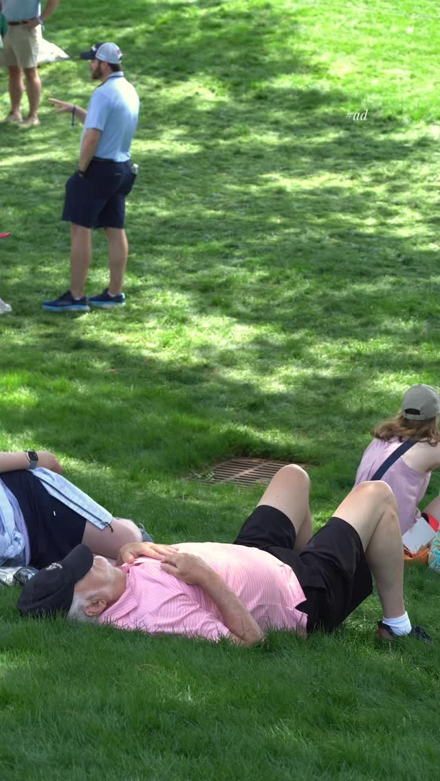Instagram post by @haleybookholdt for T-Mobile. Caption reads: PGA Championship spectator hack 💛 Got to check....