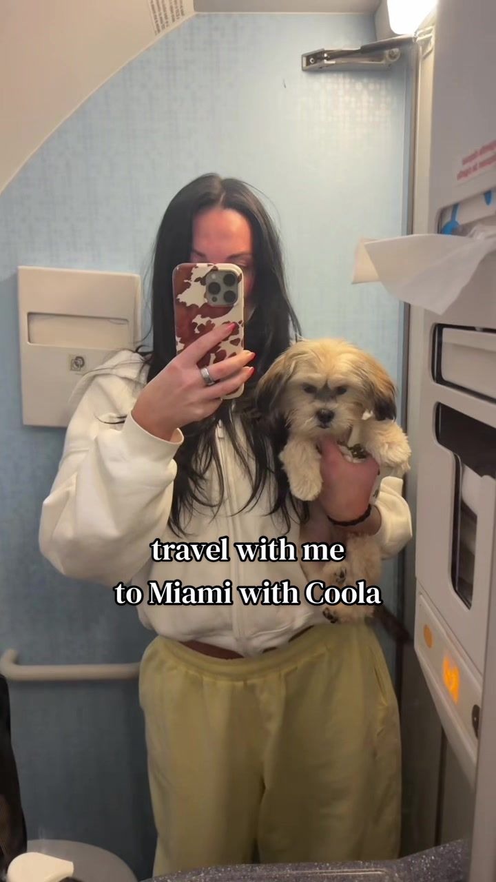 TikTok post by @kristynhoffman96 for COOLA. Caption reads: [...] for a little Miami getaway with @COOLA....