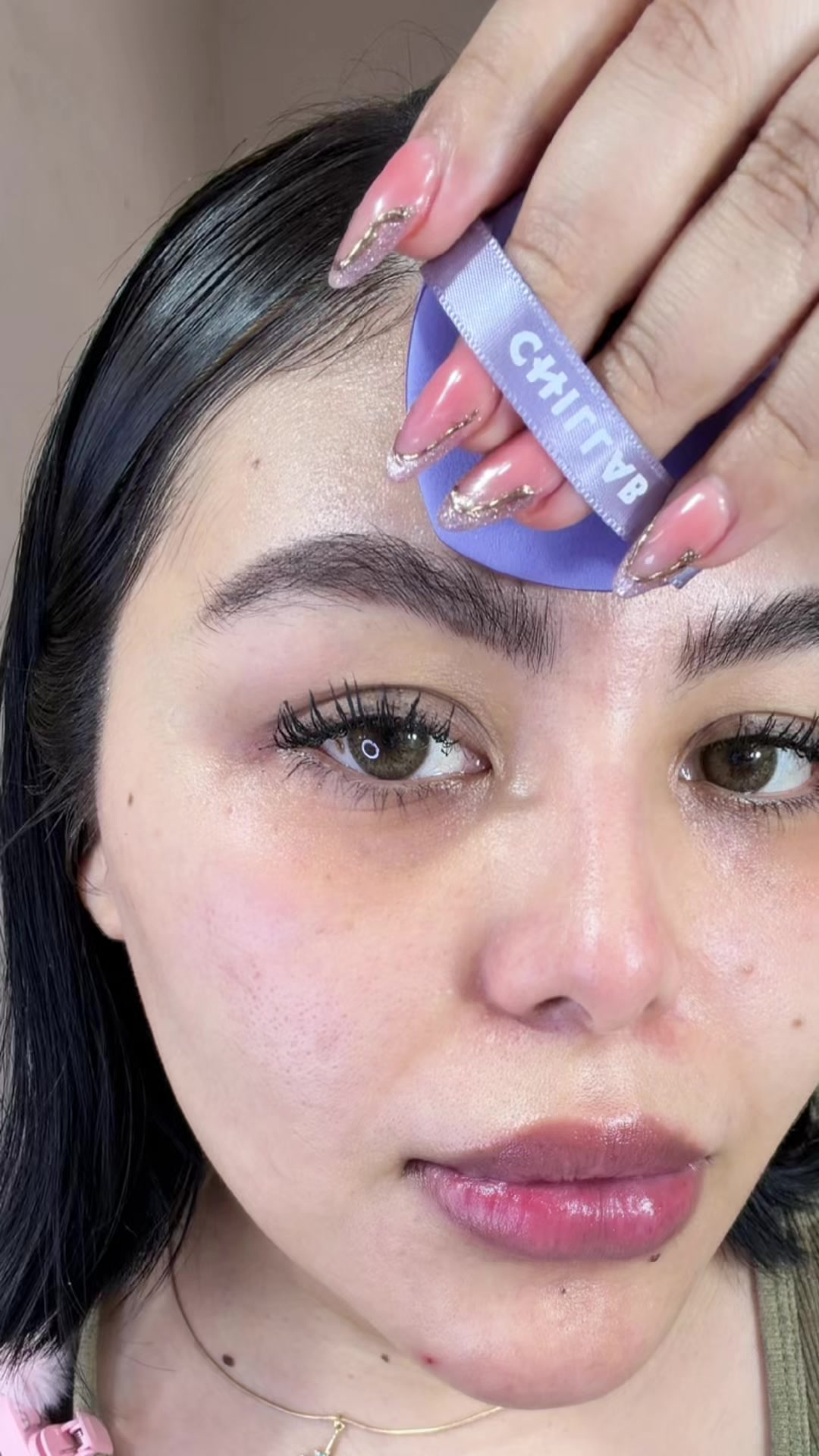TikTok post by @dania_c28 for Chillab. Caption reads: [...] un polvo nos lo puede dar Chillab Lavender....
