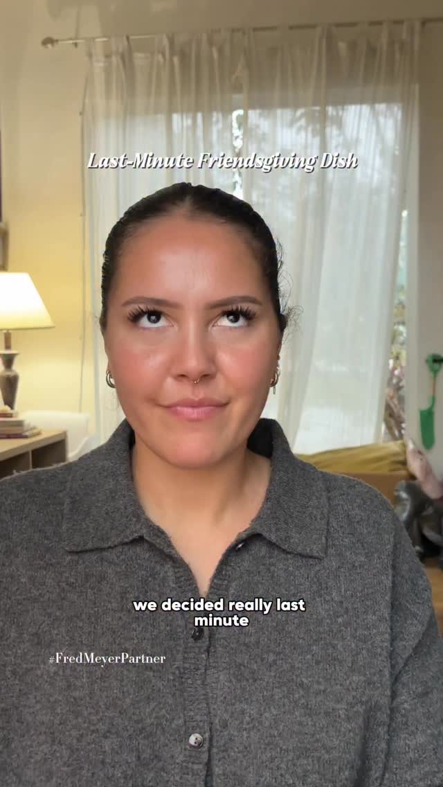 Instagram post by @marissamaejackson for Fred Meyer. Caption reads: #ad What is your go to dish for the holidays? Also....