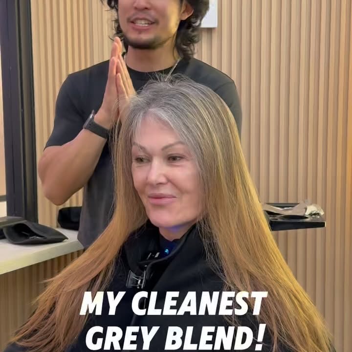 Instagram post by @hairbrained_official for OLAPLEX. Caption reads: Embracing her natural colour! 🤍😱@ultrafadehair....