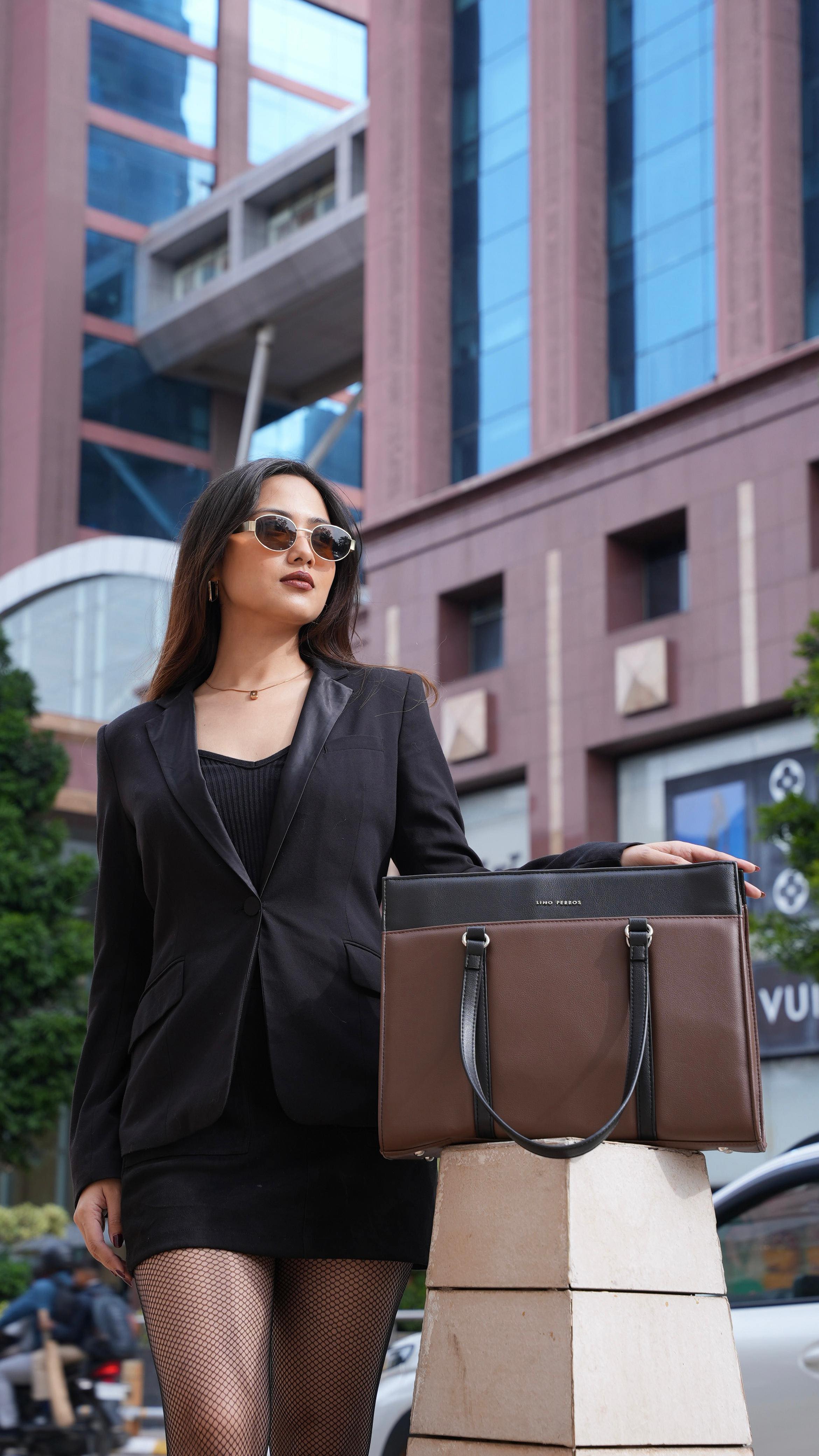 Instagram post by @subhavna__ for Lino Perros. Caption reads: Grace in her stride, purpose in her style. Watch....