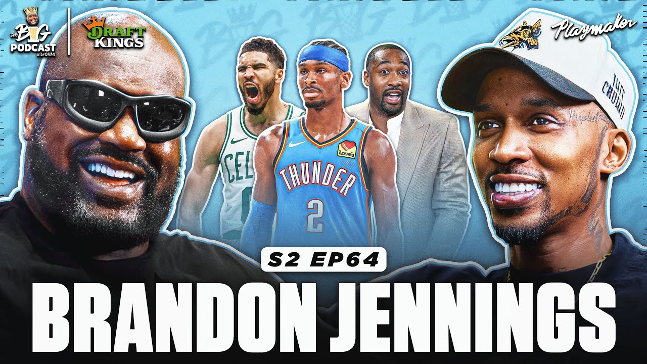 YouTube post by @TheBigPod for Morgan & Morgan. Caption reads: Tatum a Hall of Famer? Shaq & Brandon Skeptical,....