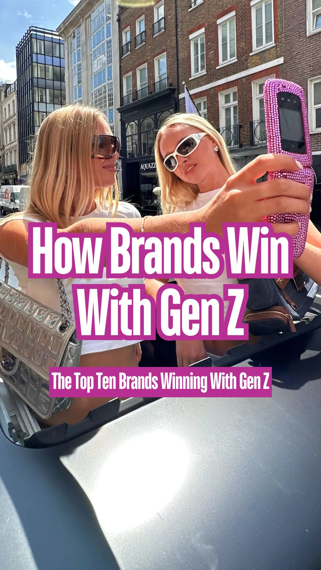 Instagram post by @thebrandblueprint_ for Adweek. Caption reads: [...] 2030 💸

New data from @gotracksuit and....