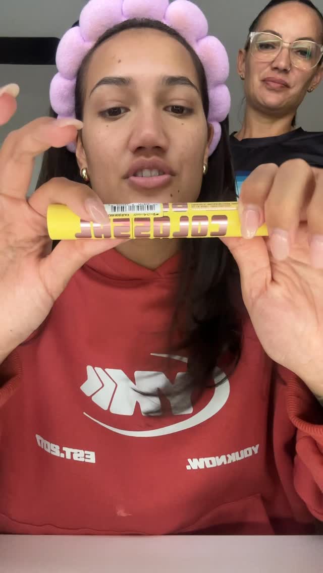 Instagram post by @aaliyahnankivell for Maybelline. Caption reads: story time about how taylah broke her arm....