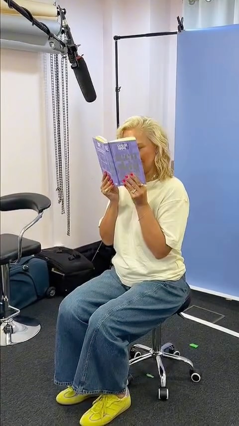 Instagram post by @carolinehirons for HarperCollinsUK. Caption reads: Here it is, Teen Skin Care! 
The first copy of the....