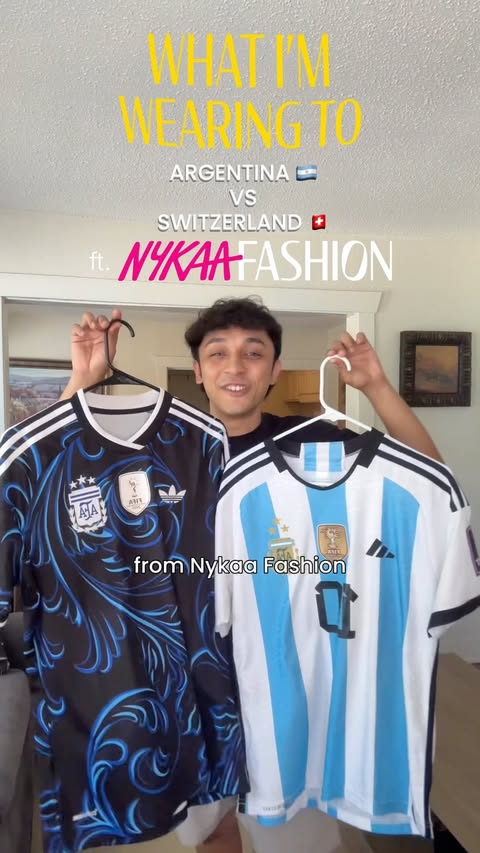 Instagram post by @agasthya.shah for Nykaa Fashion. Caption reads: Only goated @nykaafashion to go see the GOAT....