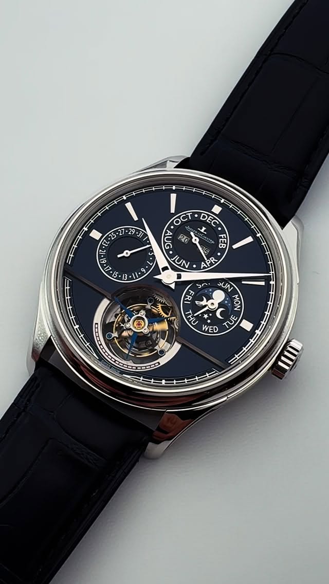 Instagram post by @equationdutemps for Jaeger-LeCoultre. Caption reads: @jaegerlecoultre has just released new versions of....