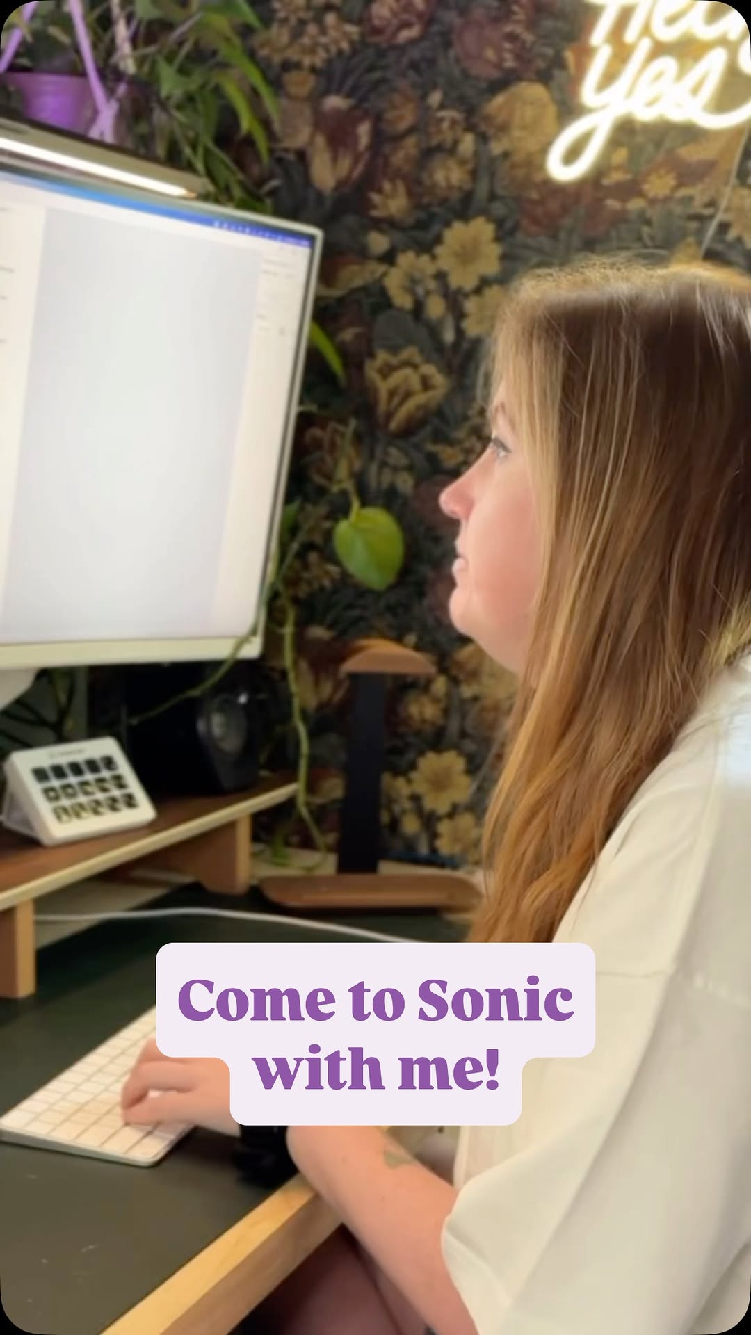 Instagram post by @heyashposton for Sonic Drive-in. Caption reads: Hi friends, my name is Ashley Poston, New York....