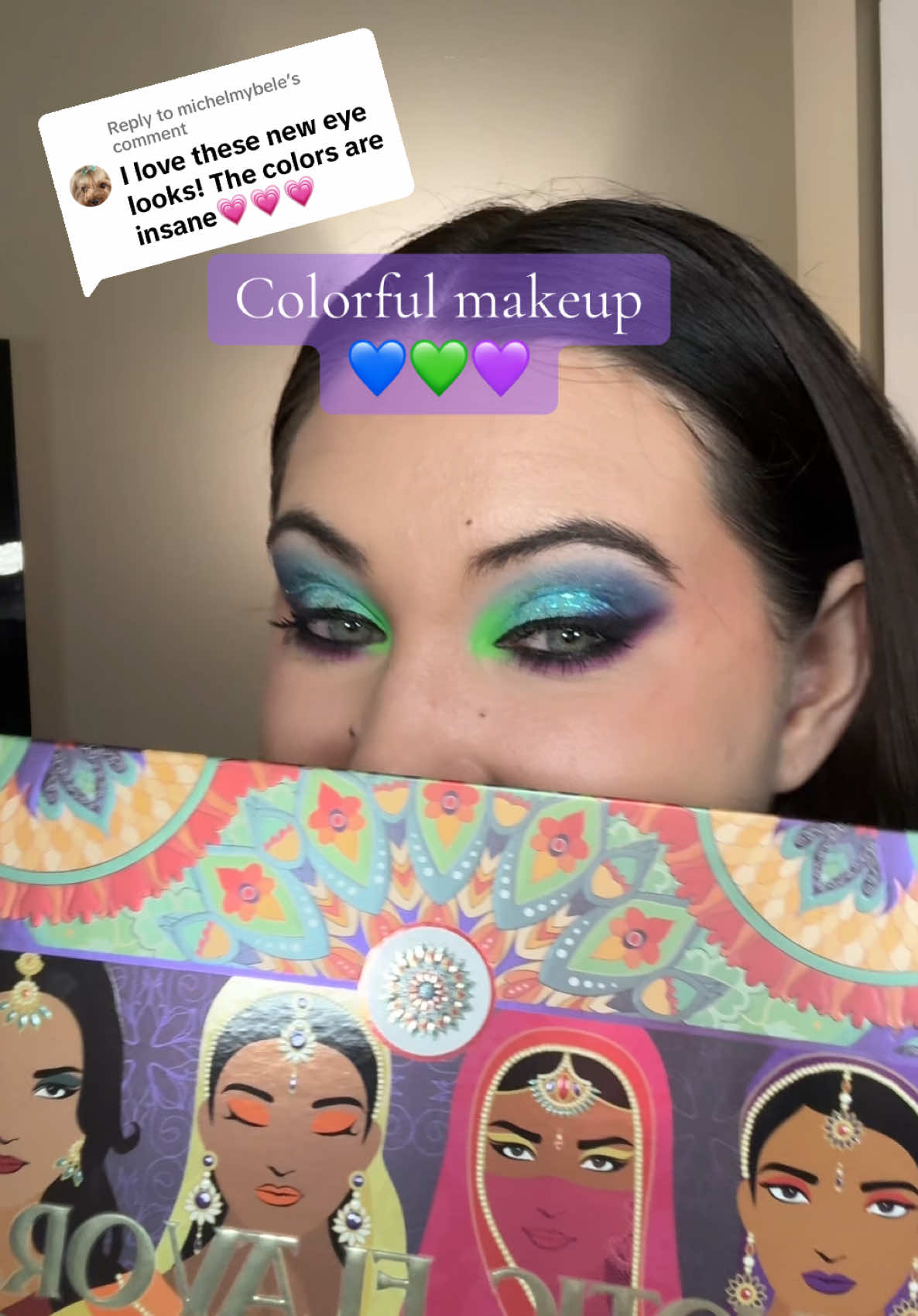 TikTok post by @littlekodee for Grande Cosmetics. Caption reads: [...] Macstack mascara @Grande Cosmetics heated....