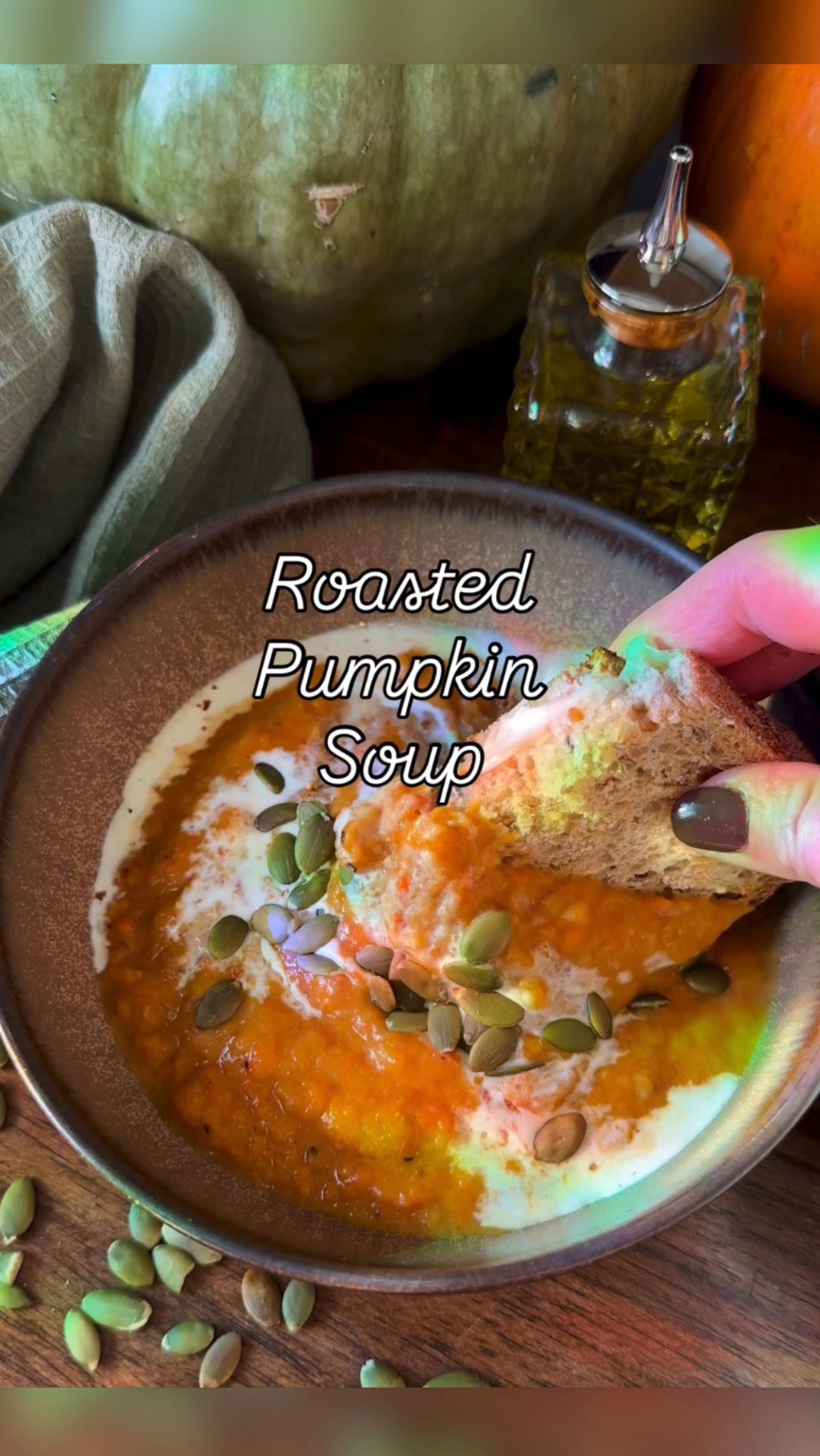 Instagram post by @mamanowwhat for Waterdrop Filter. Caption reads: Dry air and cozy nights mean your body craves one....