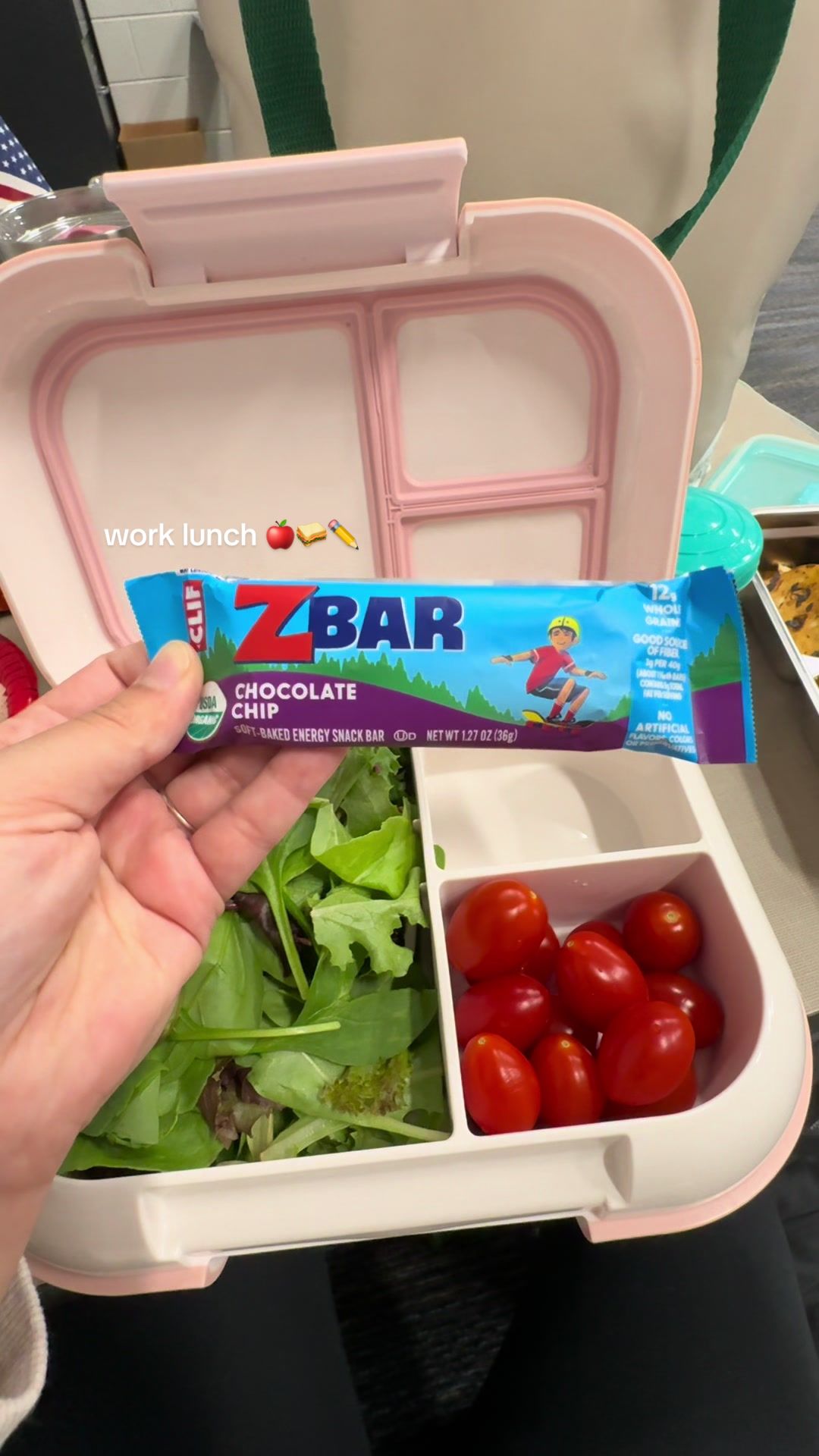 TikTok post by @cutecancerbaby for Bentgo. Caption reads: [...] @Pringles @The Good Crisp Company @Bentgo....