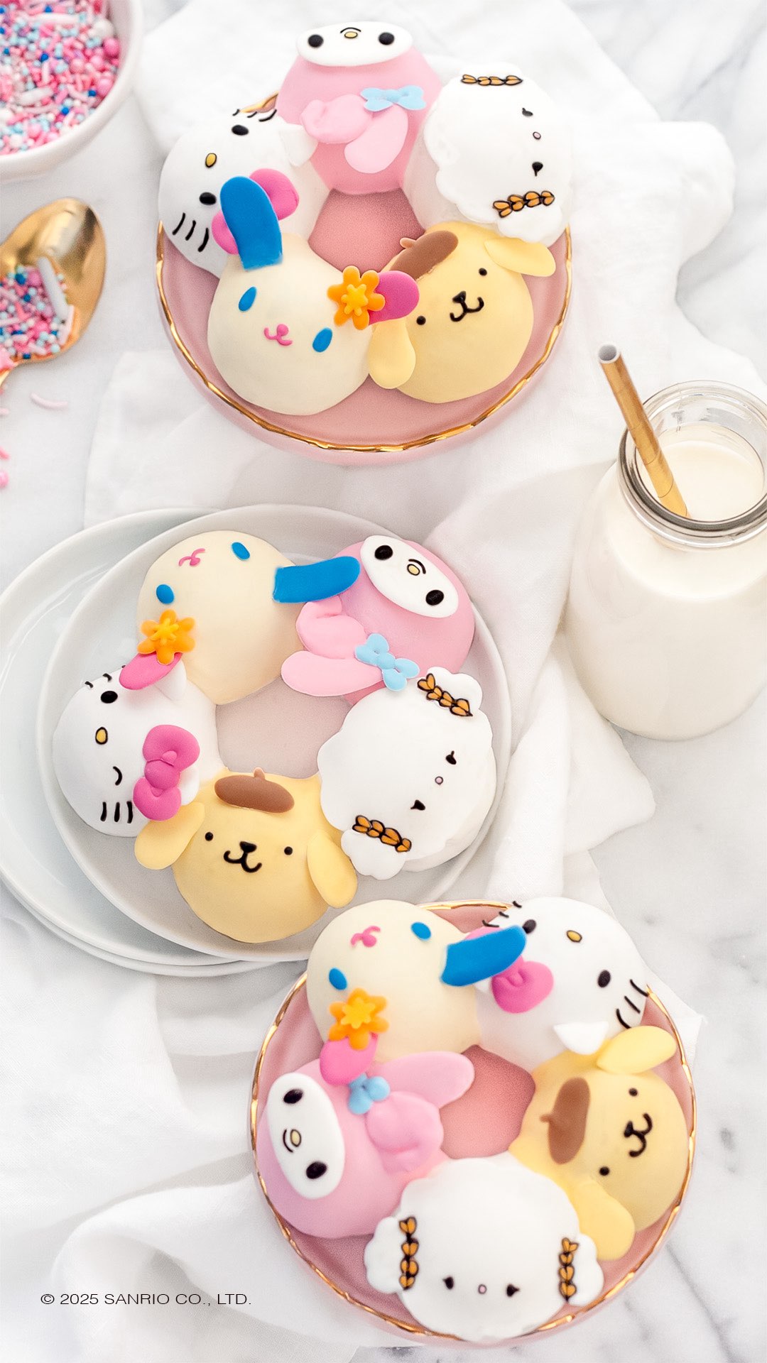 Instagram post by @luxeandthelady for Sanrio. Caption reads: Donut worry, be happy 🍩💕
Hip, hip hooray for....