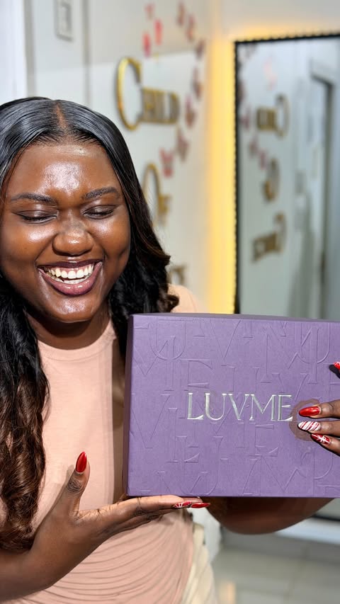 Instagram post by @tegaclifford for Luvme Hair. Caption reads: When the Curls hit right, Confidence follows!!!....