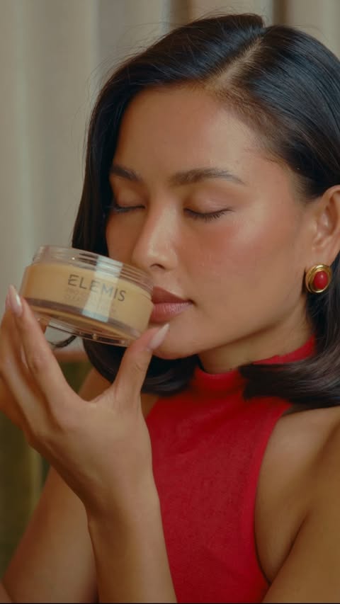 Instagram post by @aanishagurung_ for ELEMIS. Caption reads: [...] was date night. The plot twist was the....